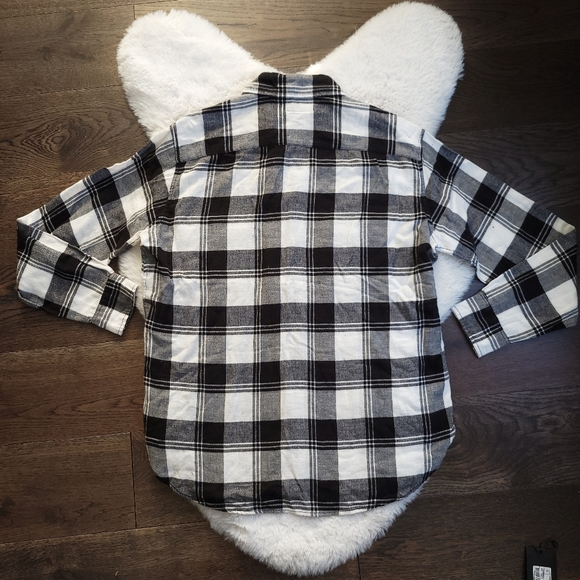 Saint Laurent Plaid Check Flannel Oversized Shirt Dark Academia - Picture 11 of 12